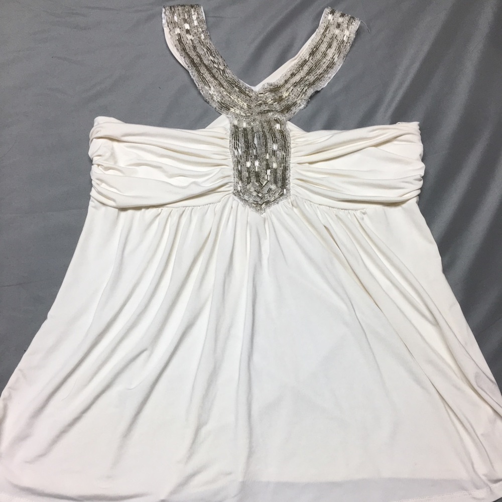 White Charlotte Russe Halter Top